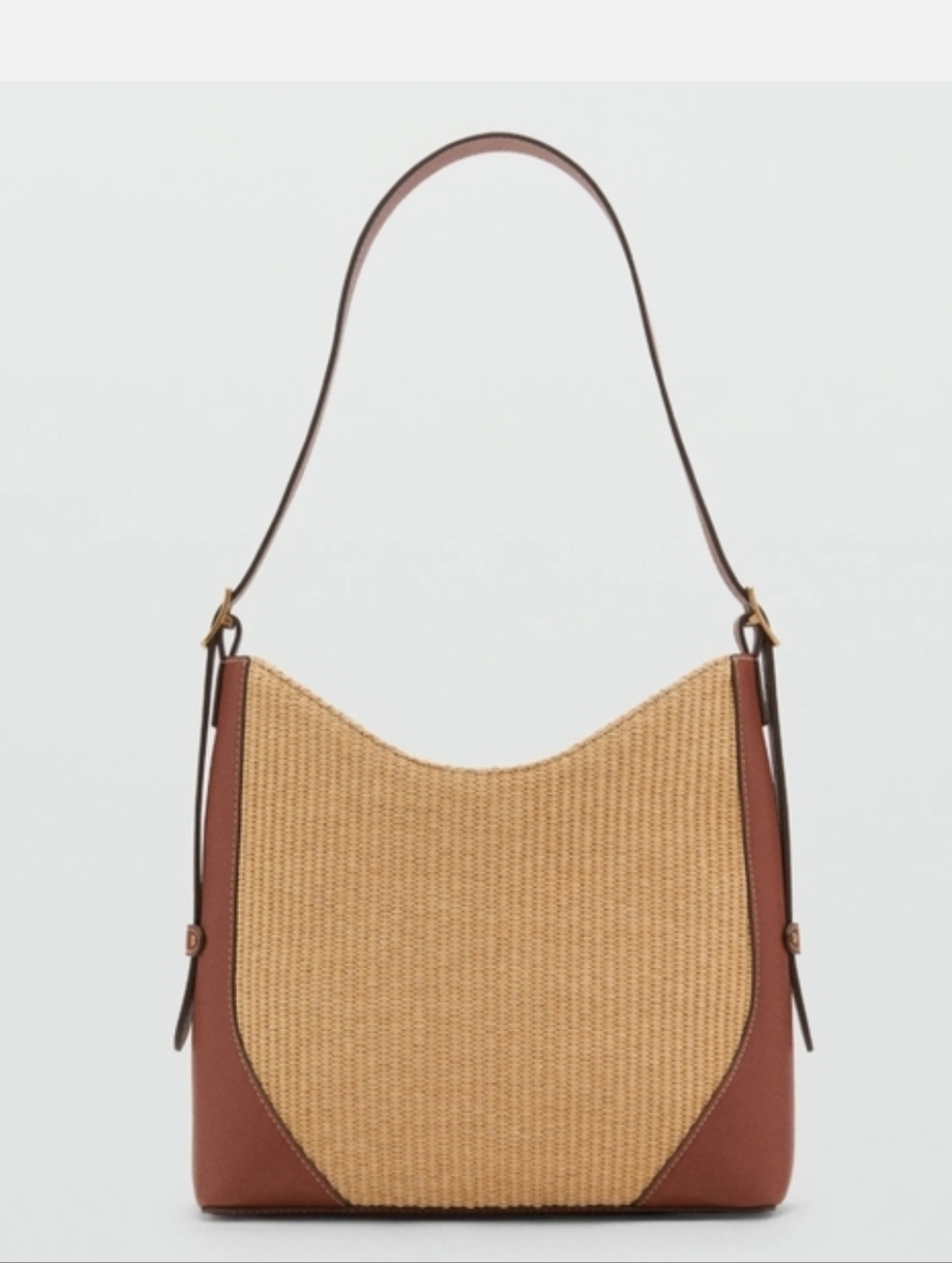 MANGO Ruffia Shoulder Bag